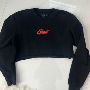 Ghost Lifestyle Long Sleeve Cropped Sweater Size M